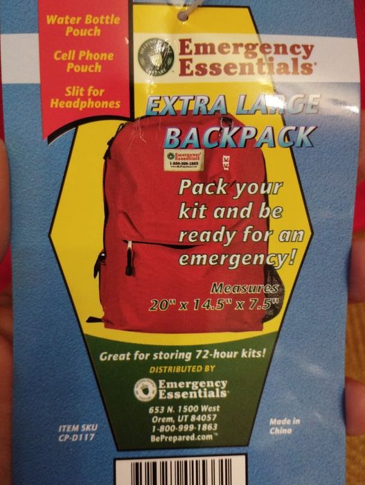 Рюкзак Emergency Essentials