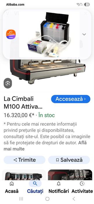 La CIMBALI M100 ACTIVA masina cafea profesionala cu 3 grupuri