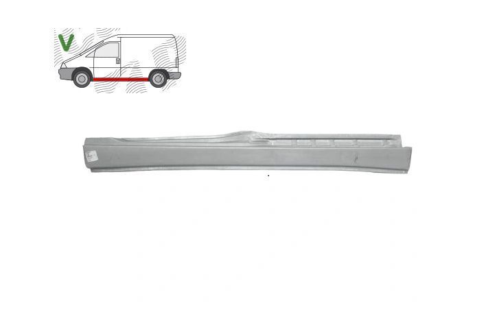 Prag Fiat Scudo 1995-2007, Ulysse 1994-2002, Citroen Evasion 1994-2002, Jumpy 1995-2007, Peugeot 806 1994-2002, Expert 1994-2007, Lancia Zeta 1994-2002, partea stanga, lungime 2100 mm, 9567251188, 700994