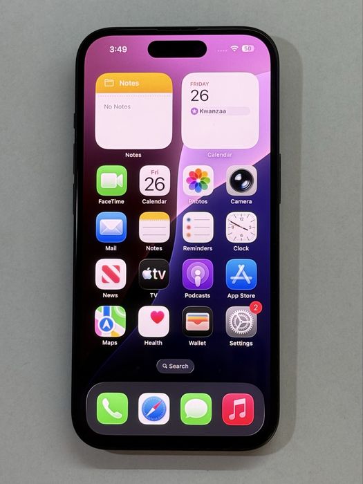 iPhone 15 Black noFaceID 100% battery