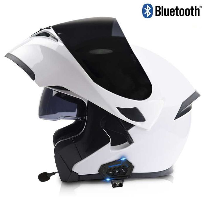 Мотошлем модуляр с Bluetooth гарнитурой