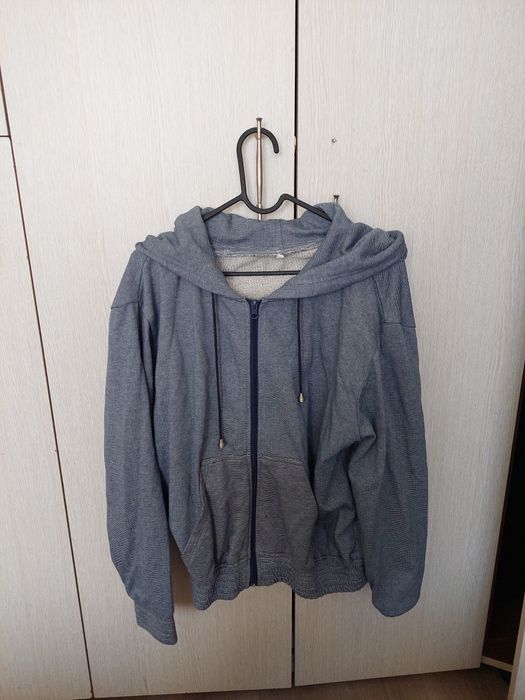 Set dama trening gri hanorac cu fermoar si pantaloni marimea M