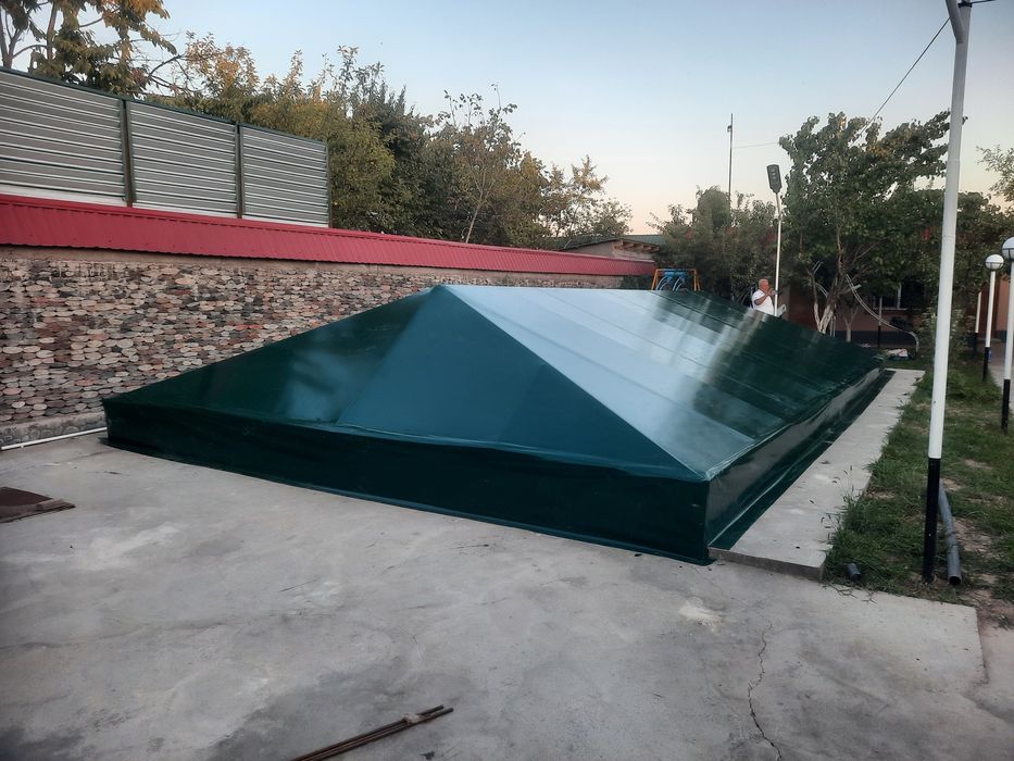 бассен банер баннер тент bassen baner banner tent установка киламиз