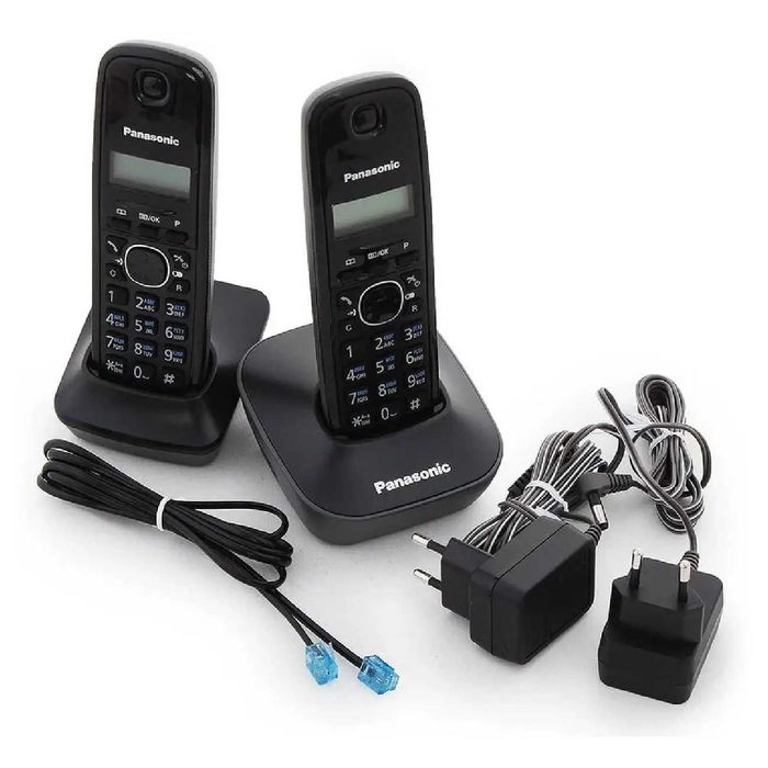 Радиотелефон Panasonic KX-TG1612CA, 2 трубки, DECT, АОН, Caller ID