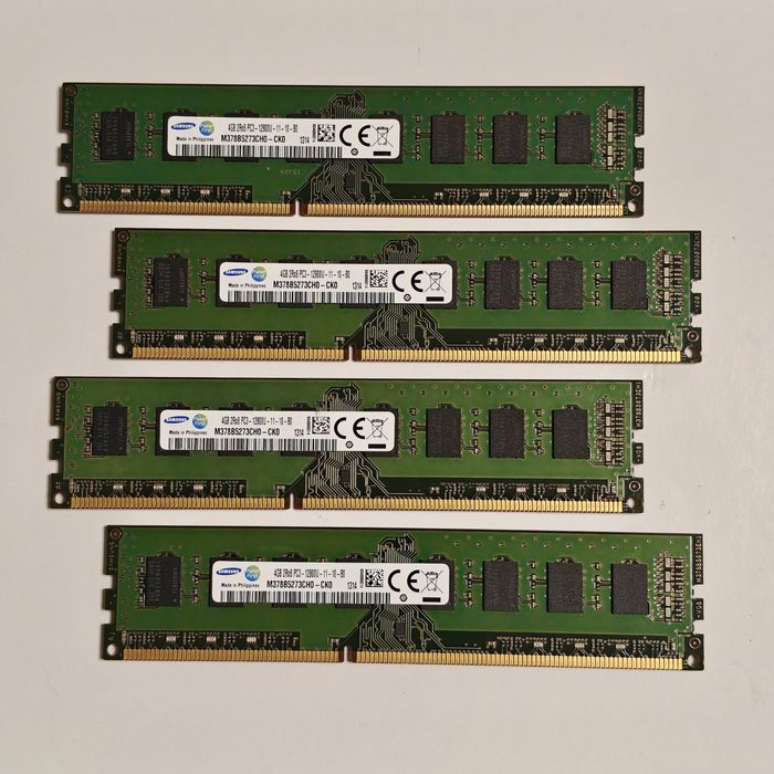 Оперативная память DDR3 16GB (4x4GB) Samsung 1600MHz