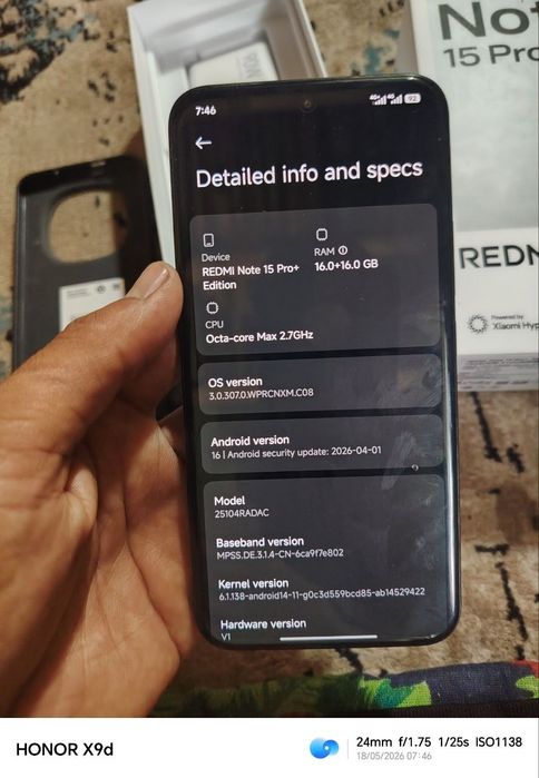 Redmi note 15pro plus 16+16/512 edition