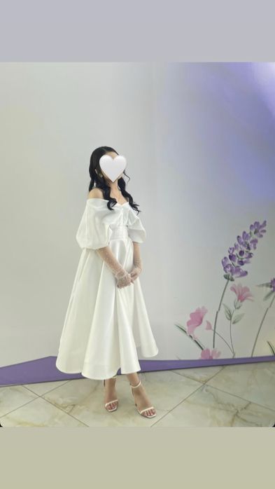 Белое платье на выпускной/вечер