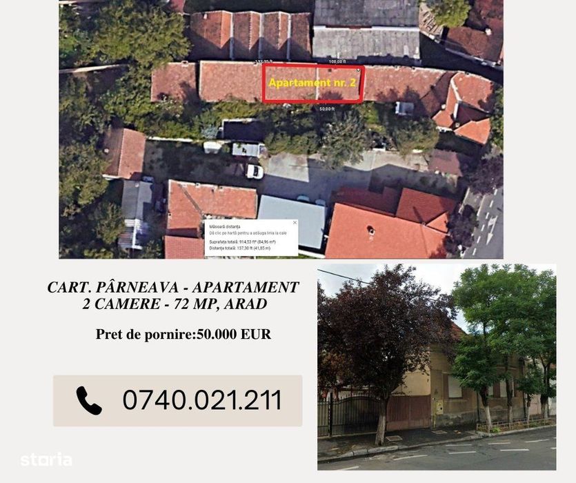 Cart. Pârneava - Apartament - 2 camere - 72 mp, Arad — fotografia 1