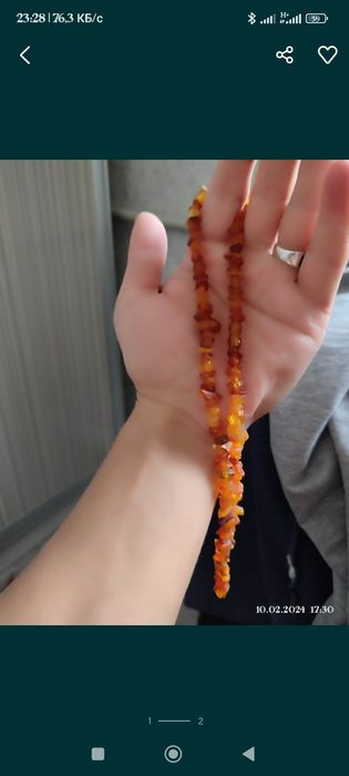 Продам Цепочка Янтарь новый
