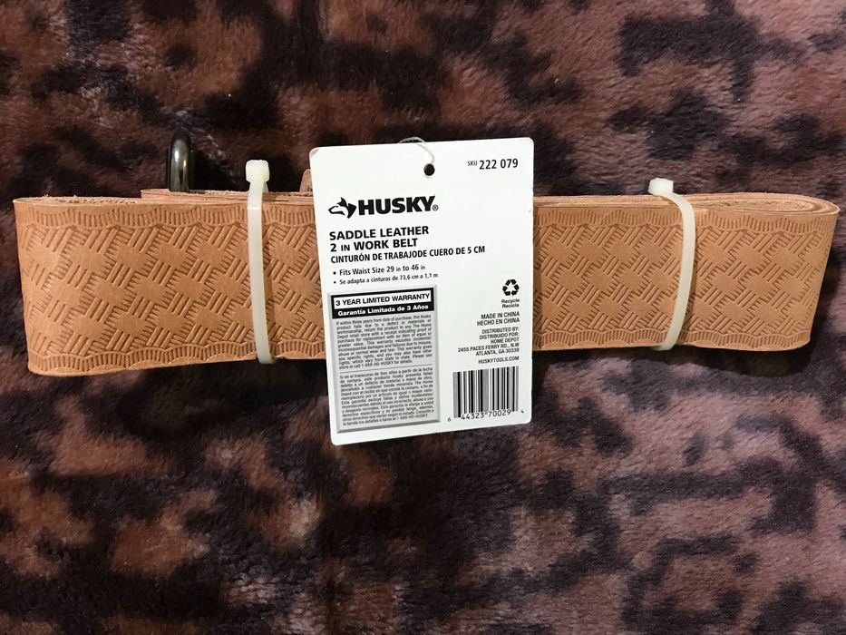 Мужской кожаный ремень HUSKY