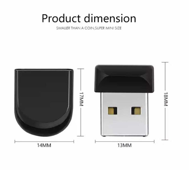 Флашка мини, 32GB гб, флаш памет, USB флашка за кола