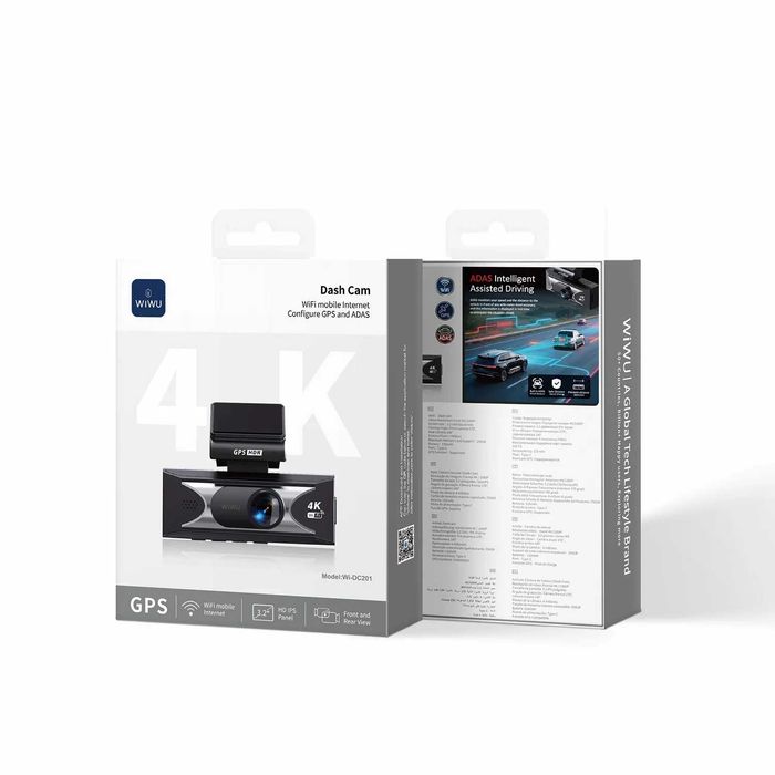 WiWU Dash Cam Wi-Fi мобильный Интернет Настройка GPS и ADAS Wi-DC201