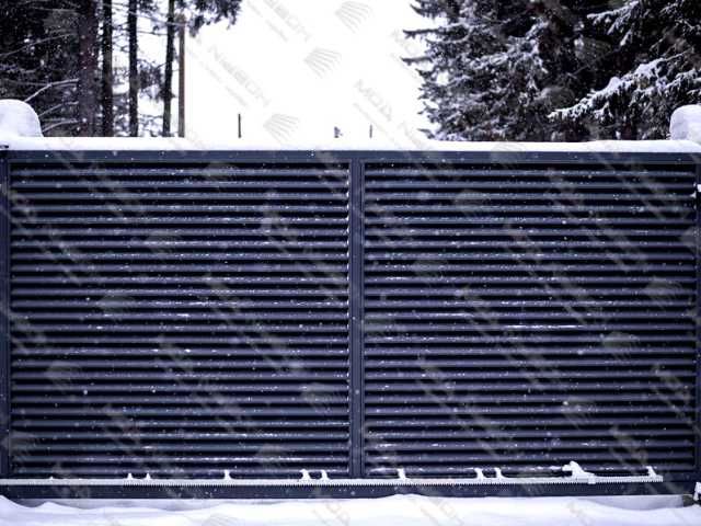 Забор жалюзи из металла