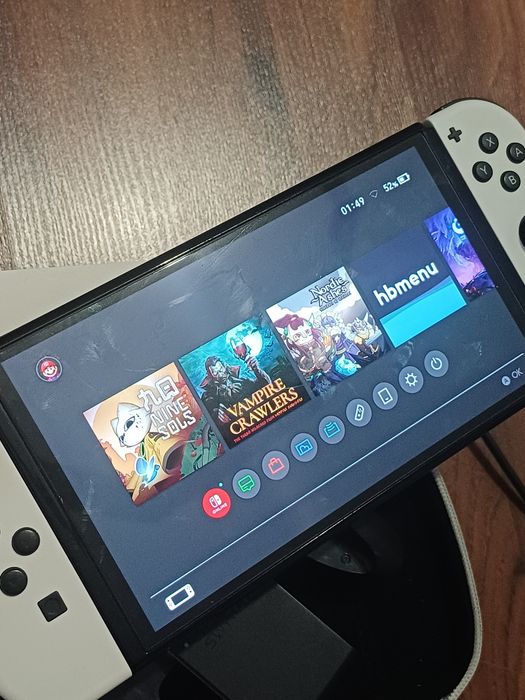 Прошитый Nintendo Switch Oled 128gb + доп джойконы