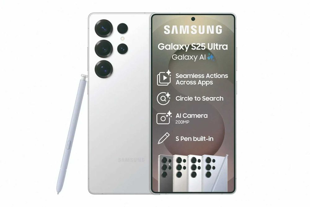 НОВ! Samsung Galaxy S25 Ultra 512GB White Silver / Silver Blue / Gray