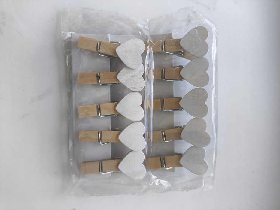 Декоративные прищепки с сердечками