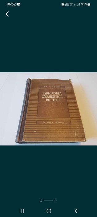 Exploatrea zacamintelor de titei. Gr.Ioachim Ed. Tehnica 1955