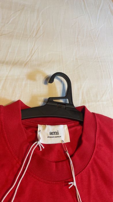 Tricou Ami Paris Rosu ,XXL