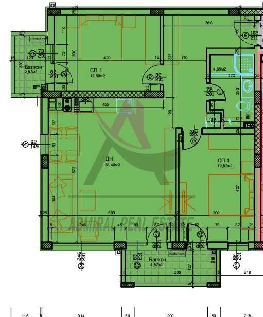 Продава се Тристаен апартамент в к.к. Св.Св. Константин и Елена - 106 кв.м за 2642 €/кв.м - Снимка #3
