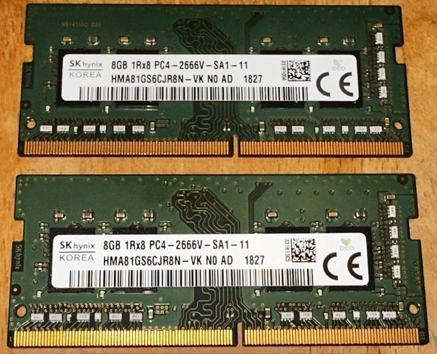 Kit Memorie RAM Laptop DDR4 16GB (2x8GB) SK Hynix 2666 MHz SO-DIMM