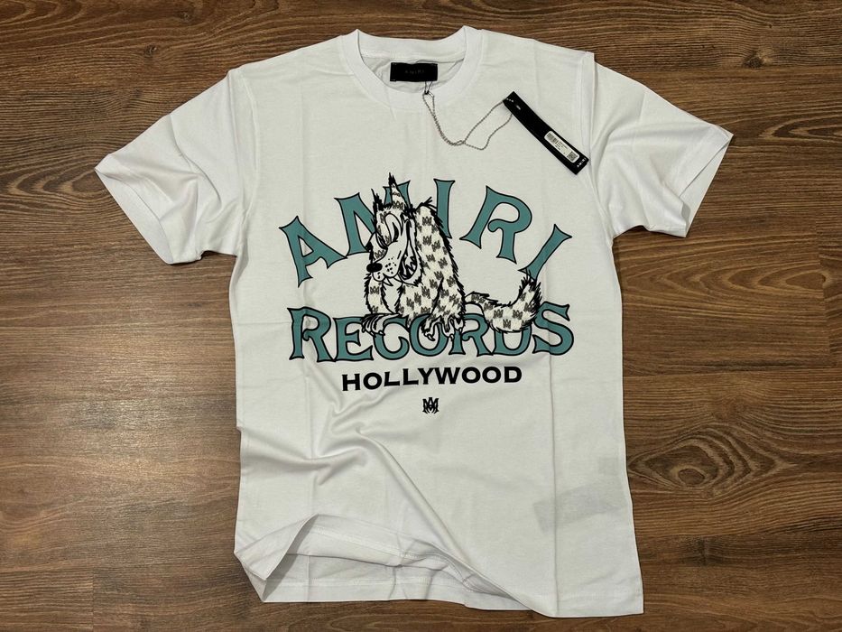 Мъжка тениска Amiri Regular Fit Черна/Бяла