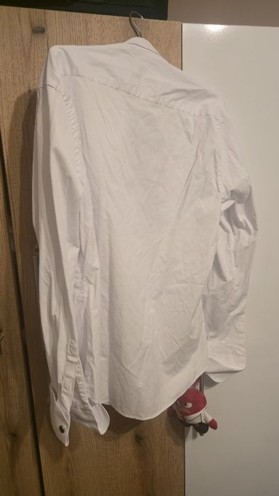 Cămașă albă mire, cu butoni. 100% bumbac