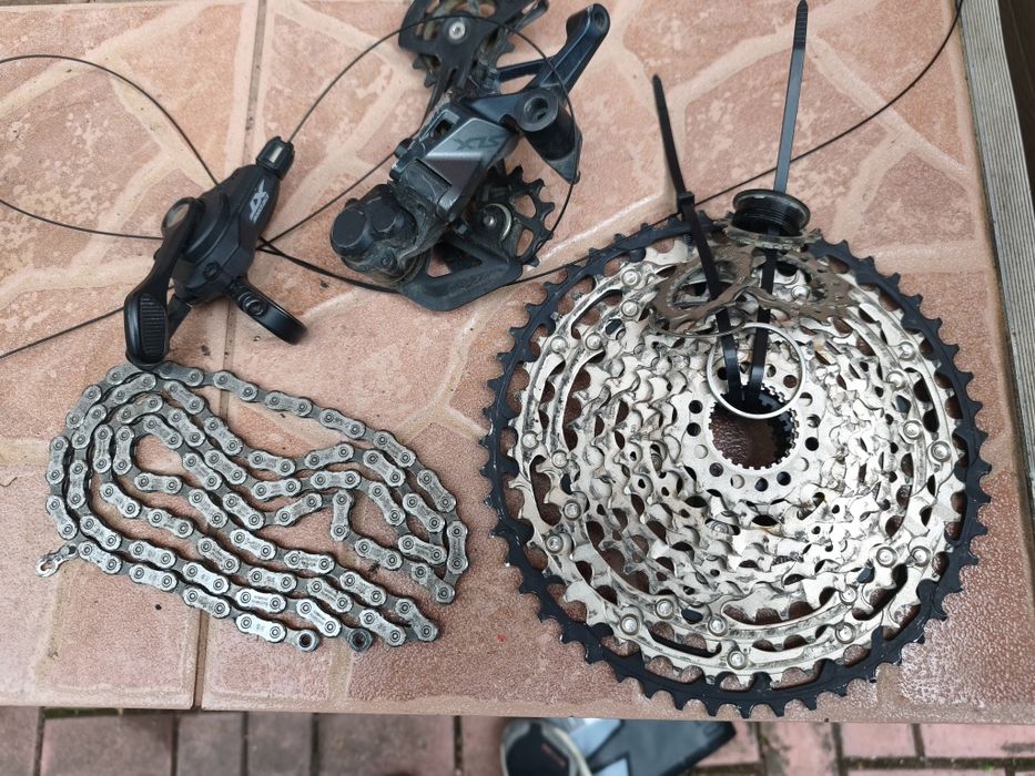 Transmisie Shimano SLX 12 viteze, maneta XT lant nou
