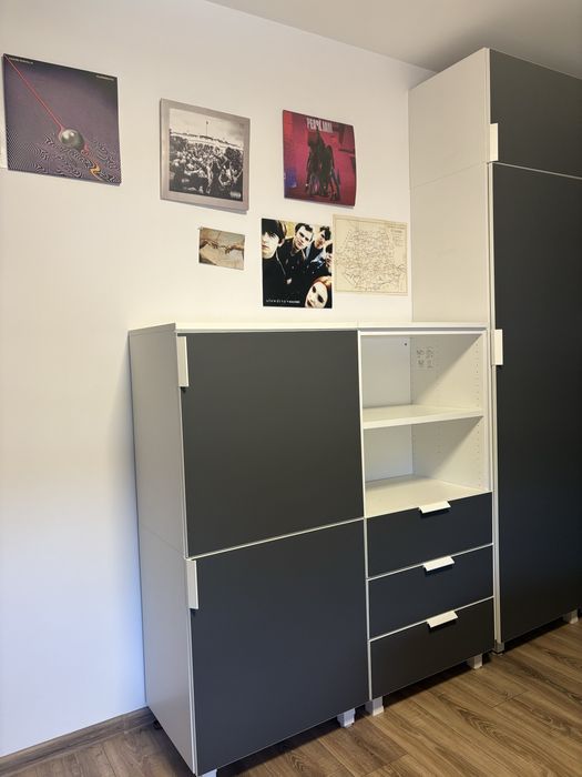 Dormitor complet IKEA – dulap, comodă/bibliotecă și birou mare