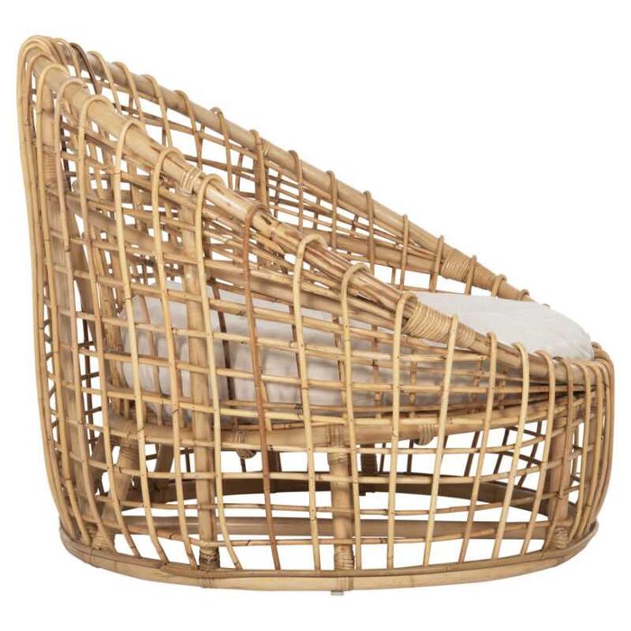 Фотьойл, Nest ENTO HM9814, Бял, Ратан, 103х92х81см.