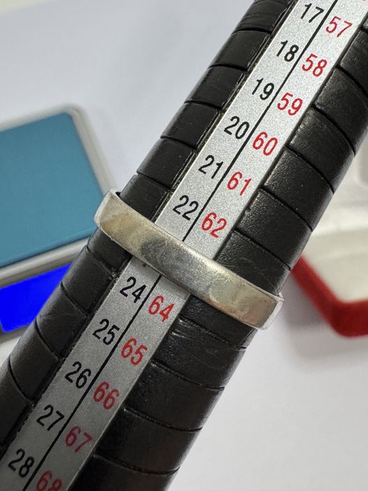 Inel argint 835 vechi,  Art Nouveau cu sigiliu monograma.