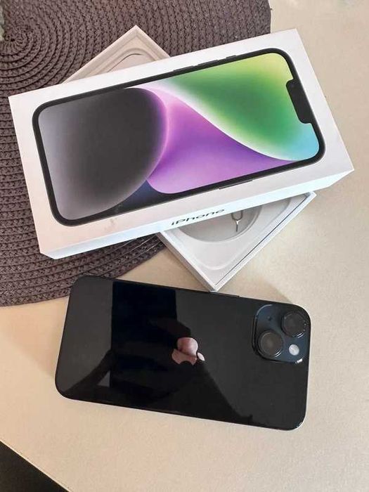 iPhone 14 128GB Midnight - Impecabil - Cutie și Accesorii
