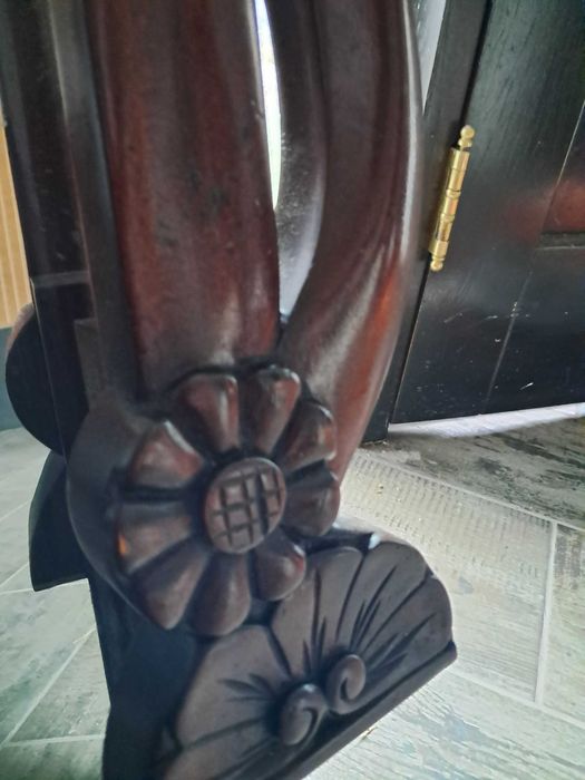 oglinda cu rama din lemn masiv ,vintage