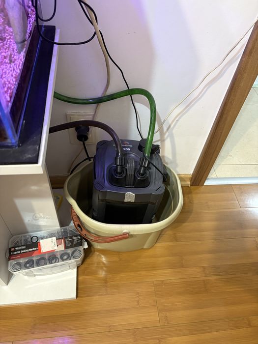 Vand acvariu+filtru extern