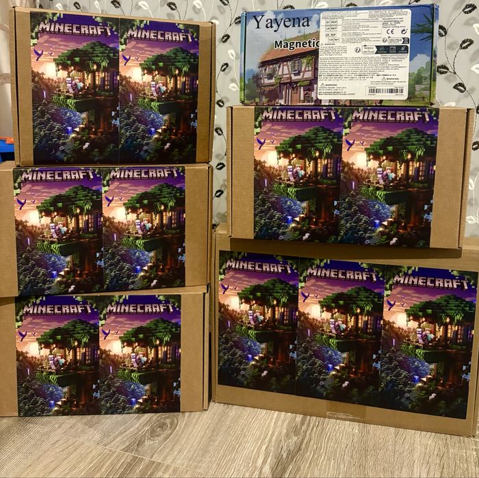 300/200/150/100/50/30 бр.магнитни кубчета Майнкрафт/ Maincraft