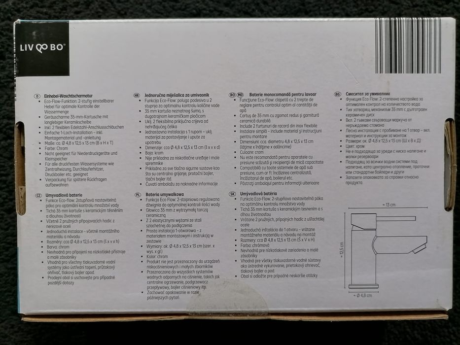 Baterie lavoar Liv&BO