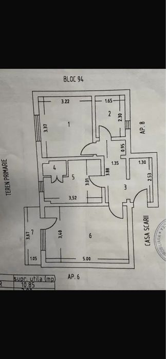 Apartament 2 camere decomandat etaj 2 Adjud