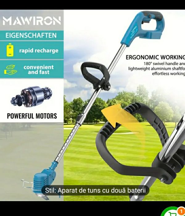 Trimar electric cu acumulatori