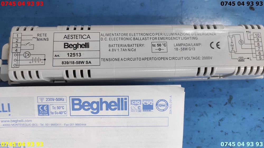 iluminare de urgenta acumulator electronica NOI  ca in poze in cutie