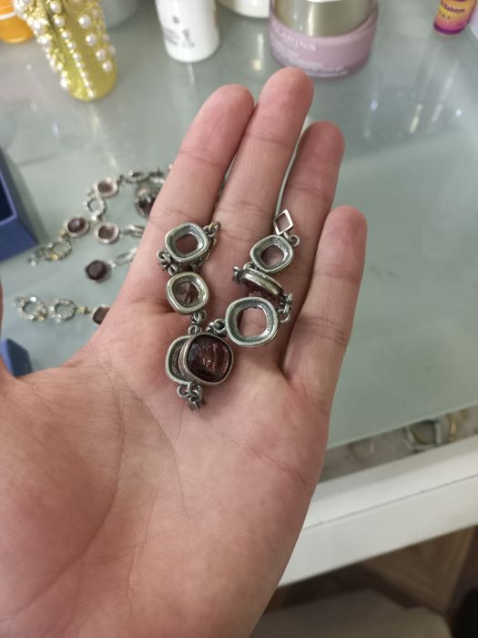 Серебро камни сваровские