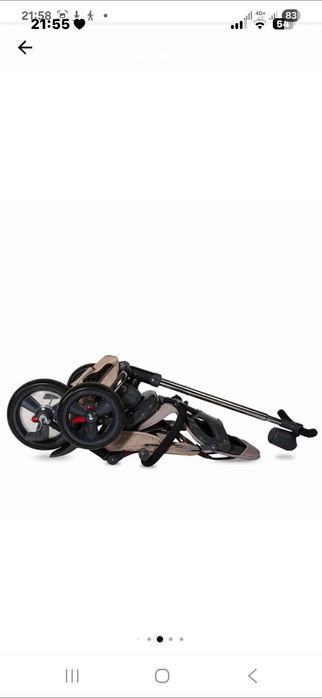 Tricicleta multifunctionala 4in1 cu sezut reversibil Coccolle Velo Bej