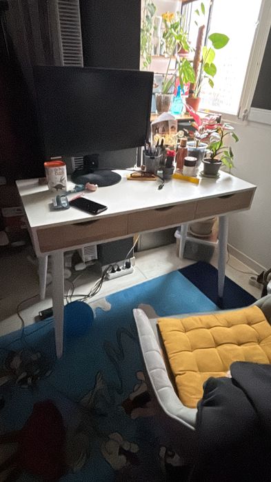 Birou PLOVSVAD 50x110, stejar alb, Jysk