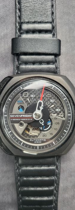 Ceas Sevenfriday sf V3  series 01 Automatic engine wrist watch Black