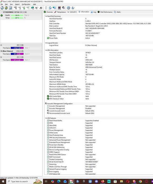 Hard Disk Seagate 1Tb Pipeline HD ST1000VM002, 64MB cache, SATA III
