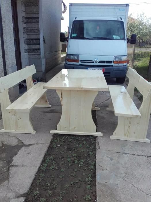 Изработка на баварски маси и пейки комплект,масив .