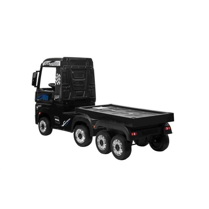 Camion electric Mercedes ACTROS 4x 45W 12V cu platforma, negru