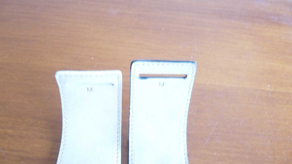 Гривни HERMES - бяла и черна - естествена кожа