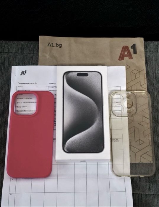 КАТО НОВ 128GB iPhone 15 Pro Гаранция A1 до 2025г. White TITANIUM | Бял