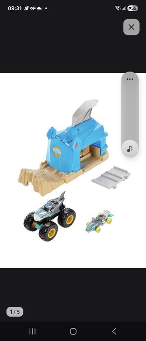 Набор пусковой Hot Wheels Монстр-трак Гараж