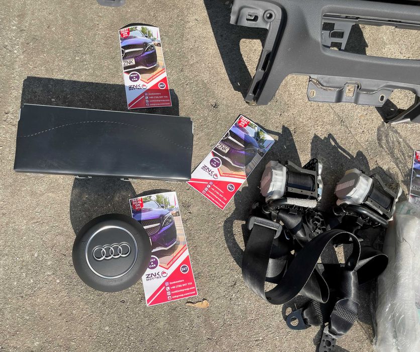 Audi A3 8v plansa bord negru / bej  - kit airbag - centuri siguranta