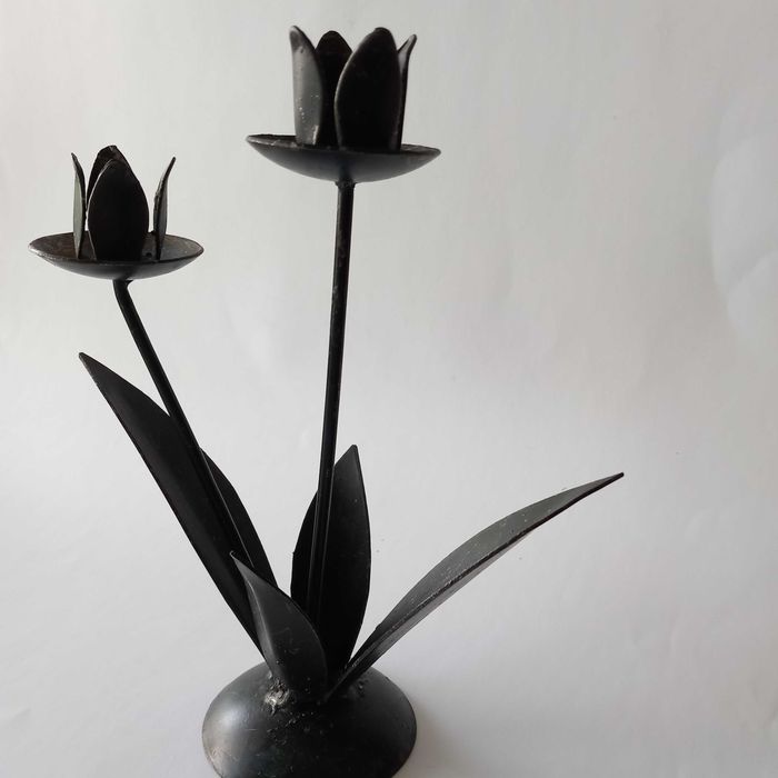 Свещник ковано желязо